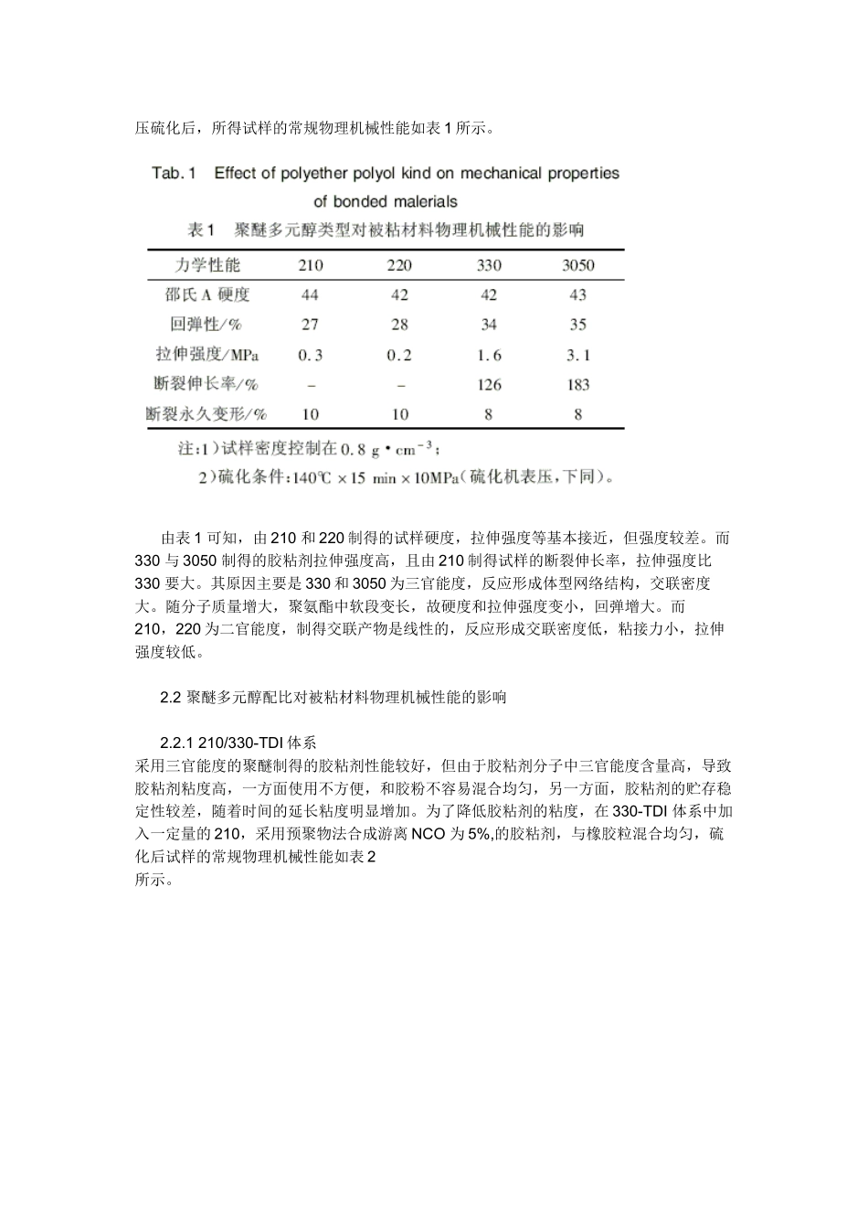原料及配方对单组分聚氨酯胶粘剂性能的影响_第3页