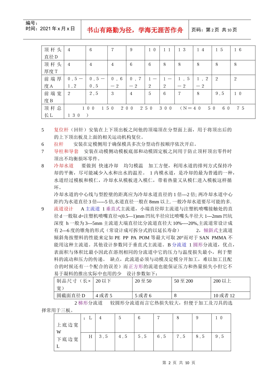 模具设计相关知识_第2页