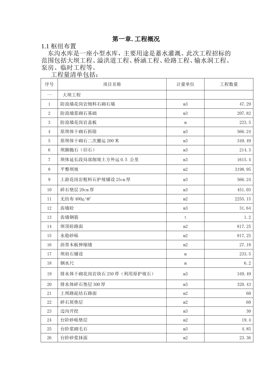 水库施工方案(DOC67页)_第1页