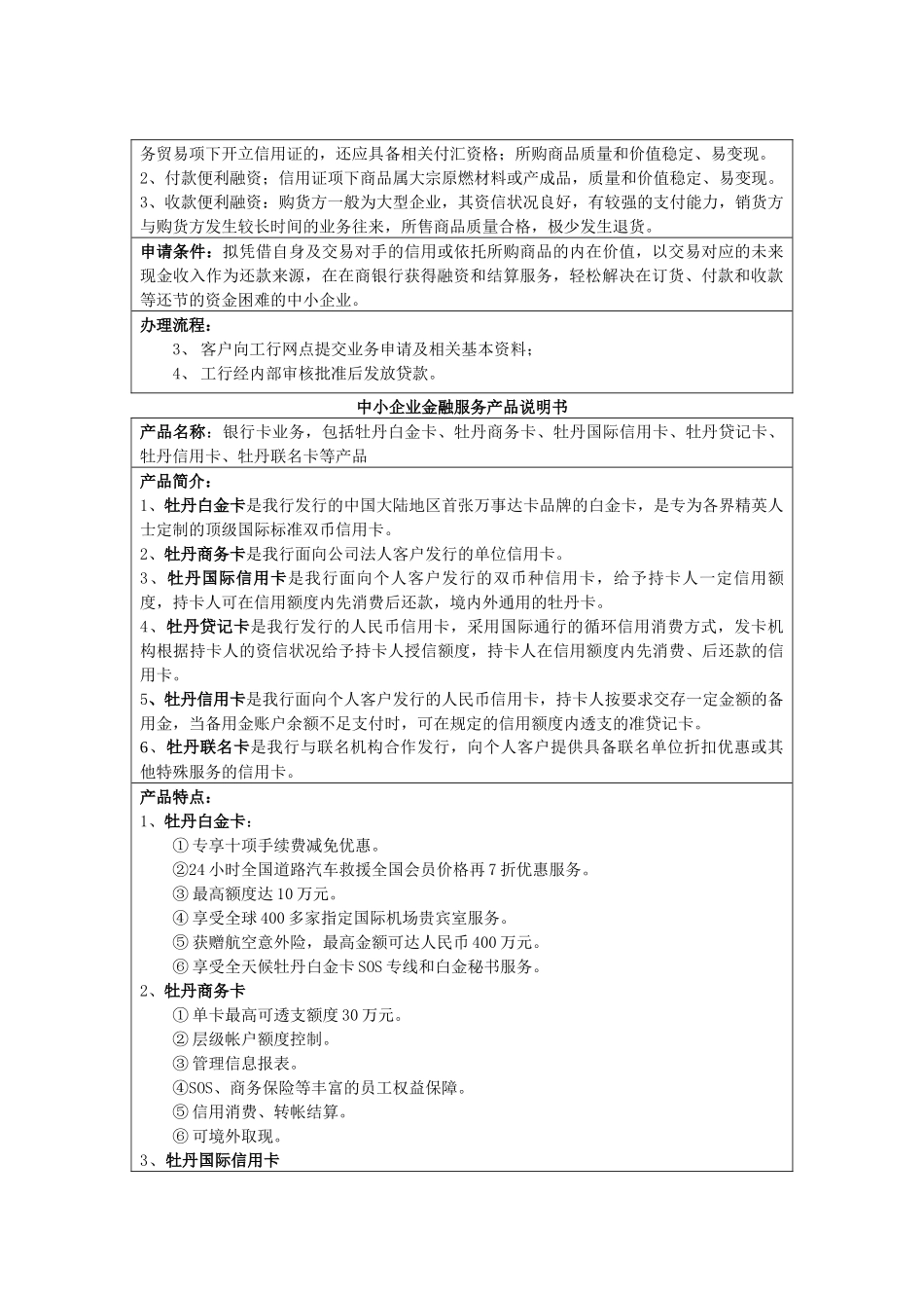银行授信品种(按银行整理版)_第2页