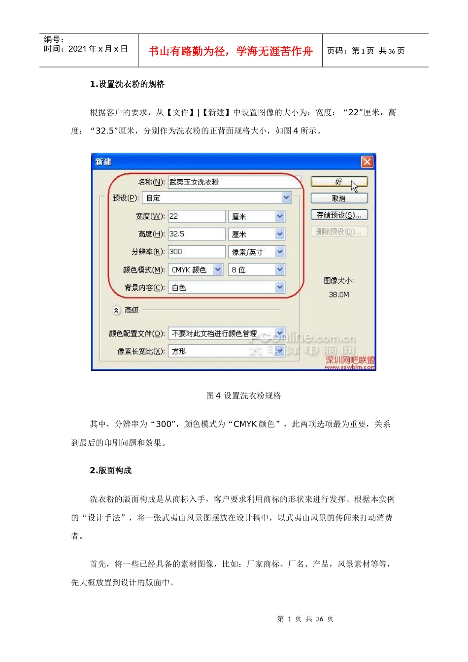 洗衣粉袋子的包装设计（DOC35页）_第1页
