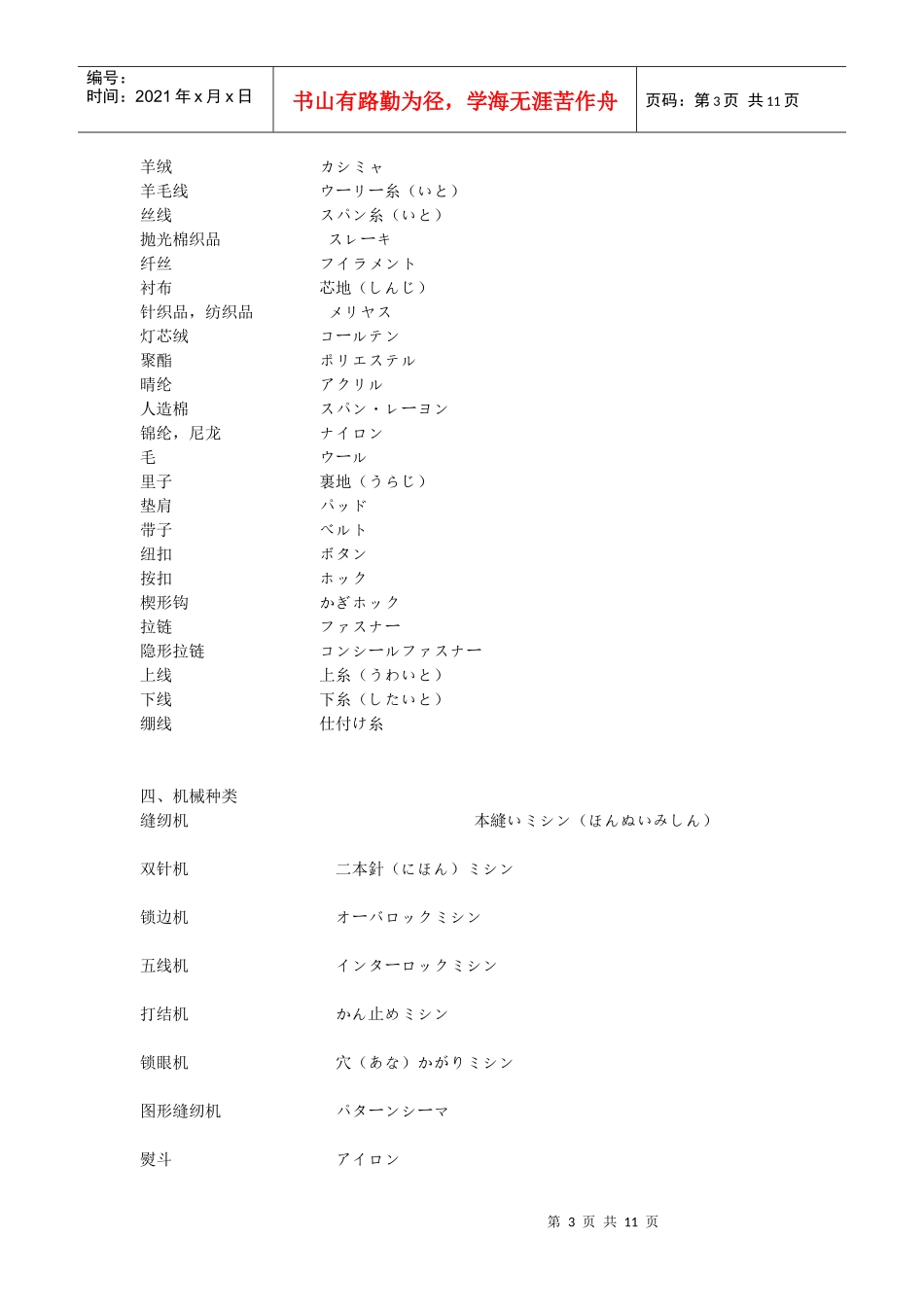 服装日语词汇汇总_第3页