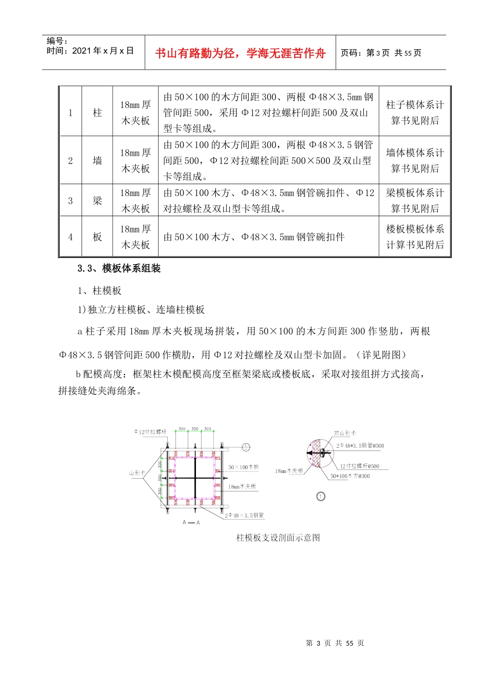 某住宅普通模板施工方案_第3页