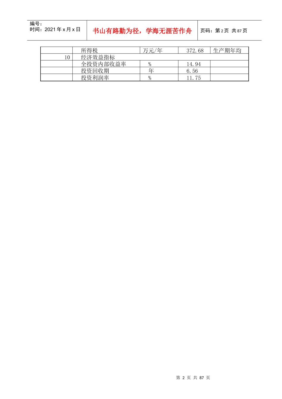 某公司年产2.4亿块煤矸石烧结砖资源利用项目设计报告--liuyihan2008_第2页
