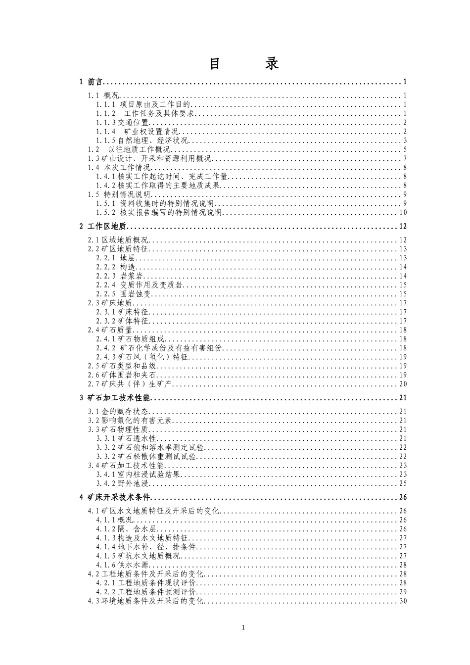某某省某某县某某矿资源储量核实报告_第1页