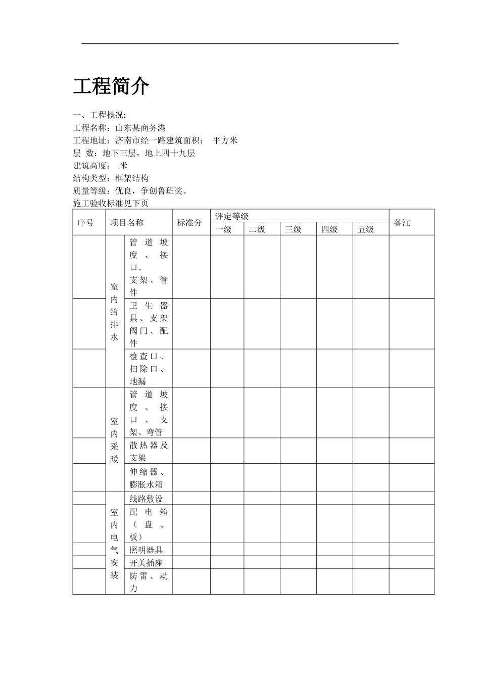 济南某商务港安装工程施工组织设计_第2页