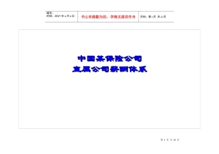 某保险公司薪酬管理体系