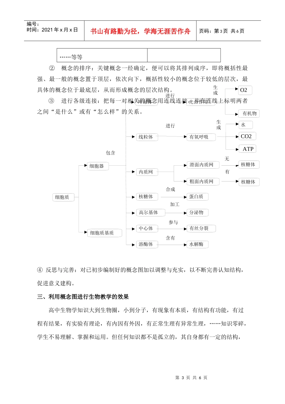 浅述概念图在高中生物教学中的使用_第3页
