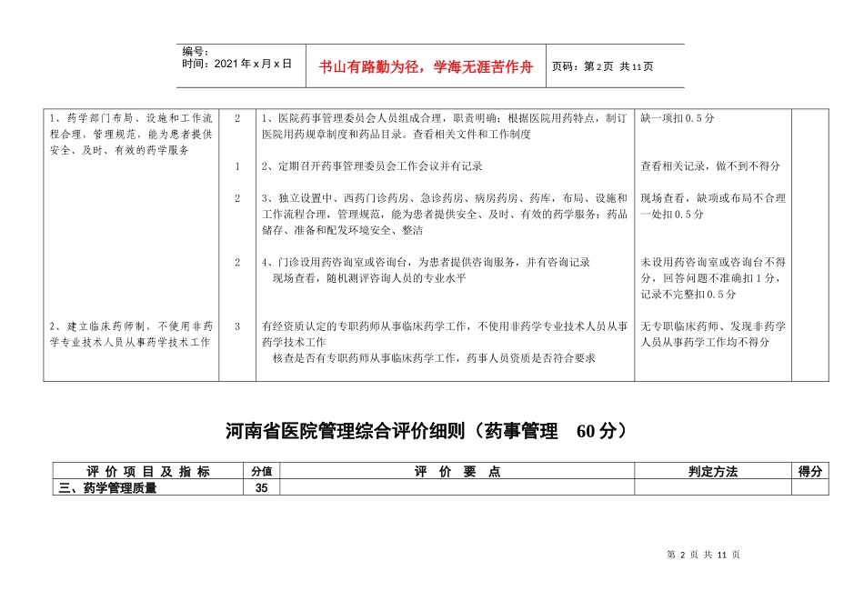 河南二级医院标准3 药事组(定稿)-二级_第2页