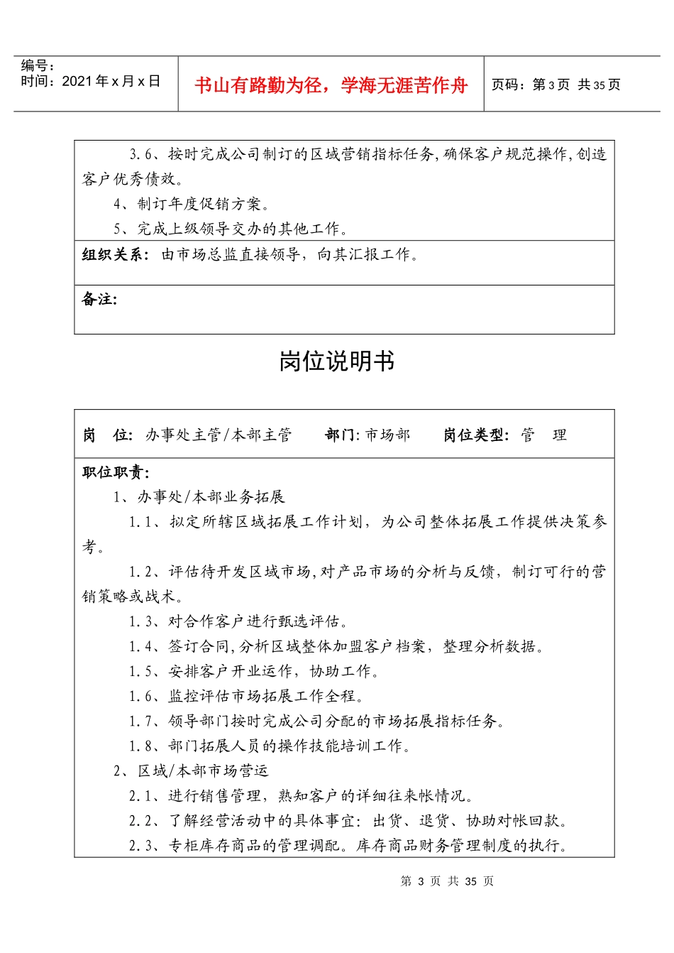 服装公司岗位职责说明书_第3页