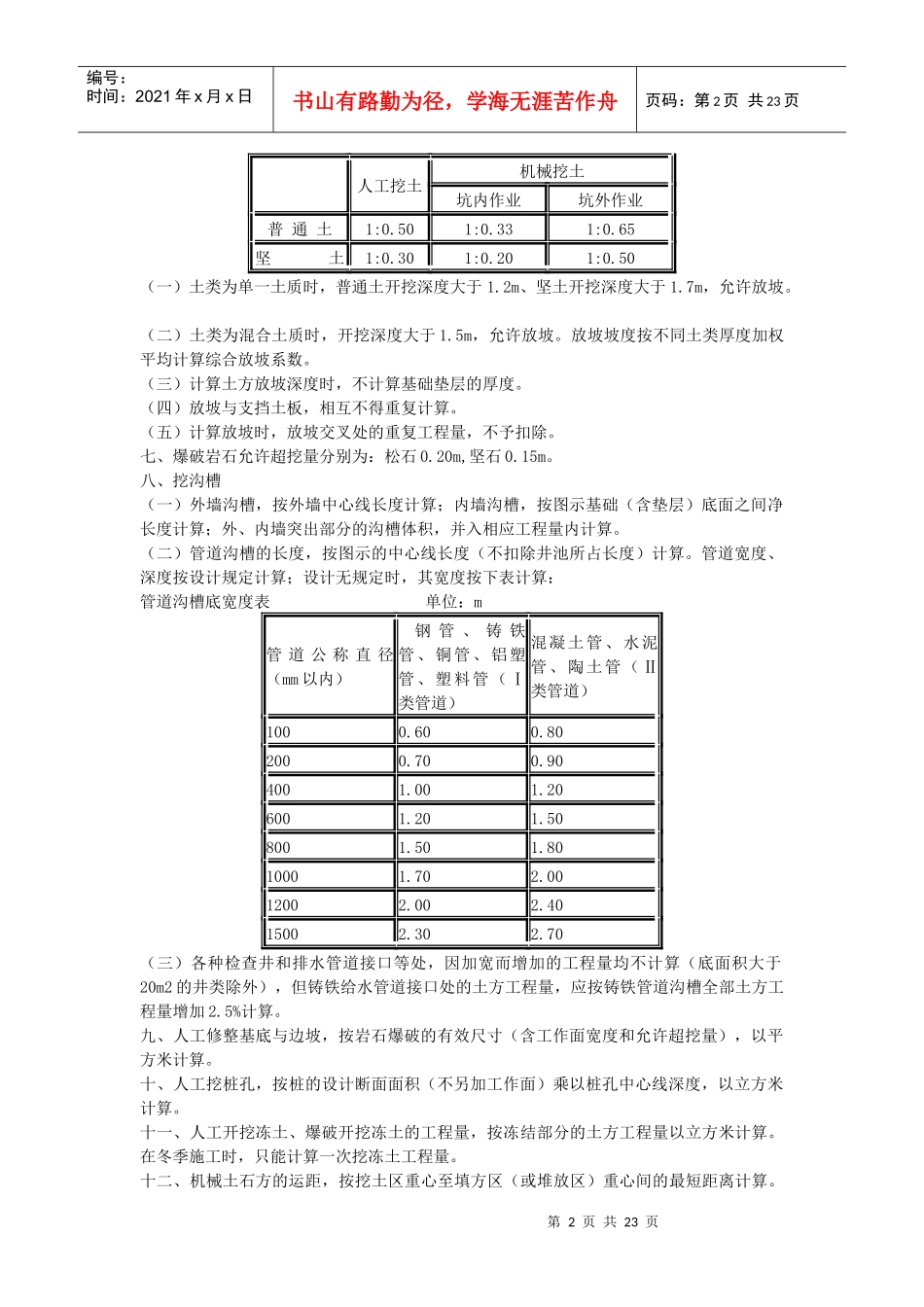 浅析山东建筑工程消耗量定额计算规则_第2页