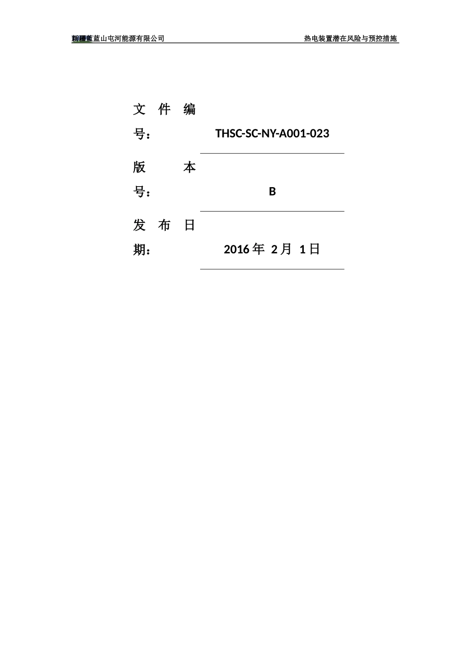 某能源公司热电装置潜在风险与预控措施概述_第2页