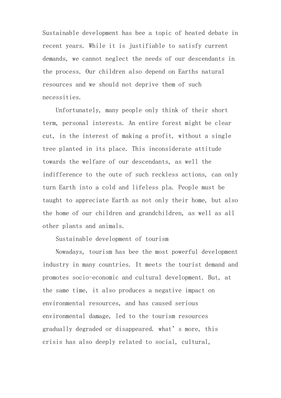 可持续发展英语作文_第3页