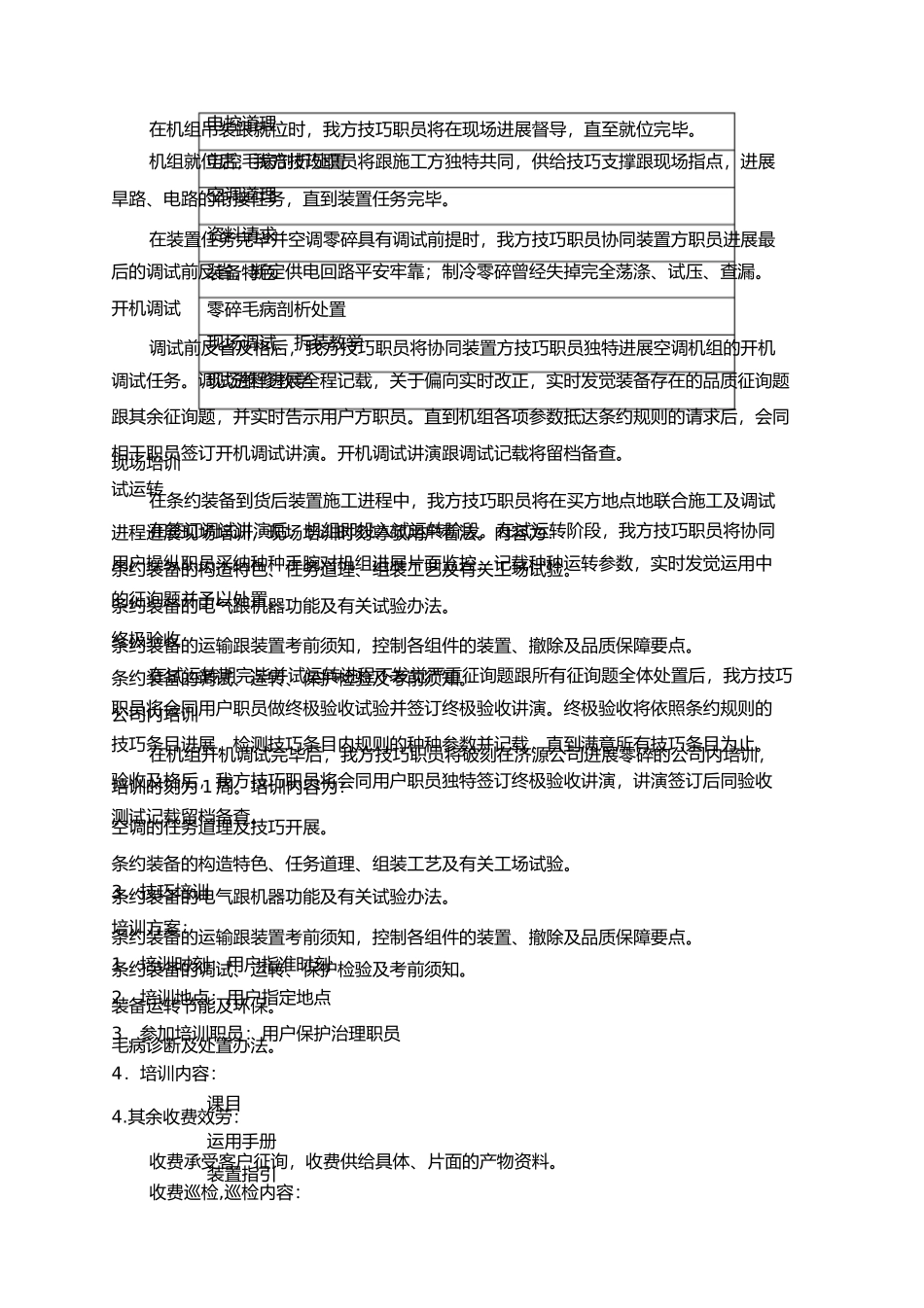 美的空调售后服务计划1)_第2页