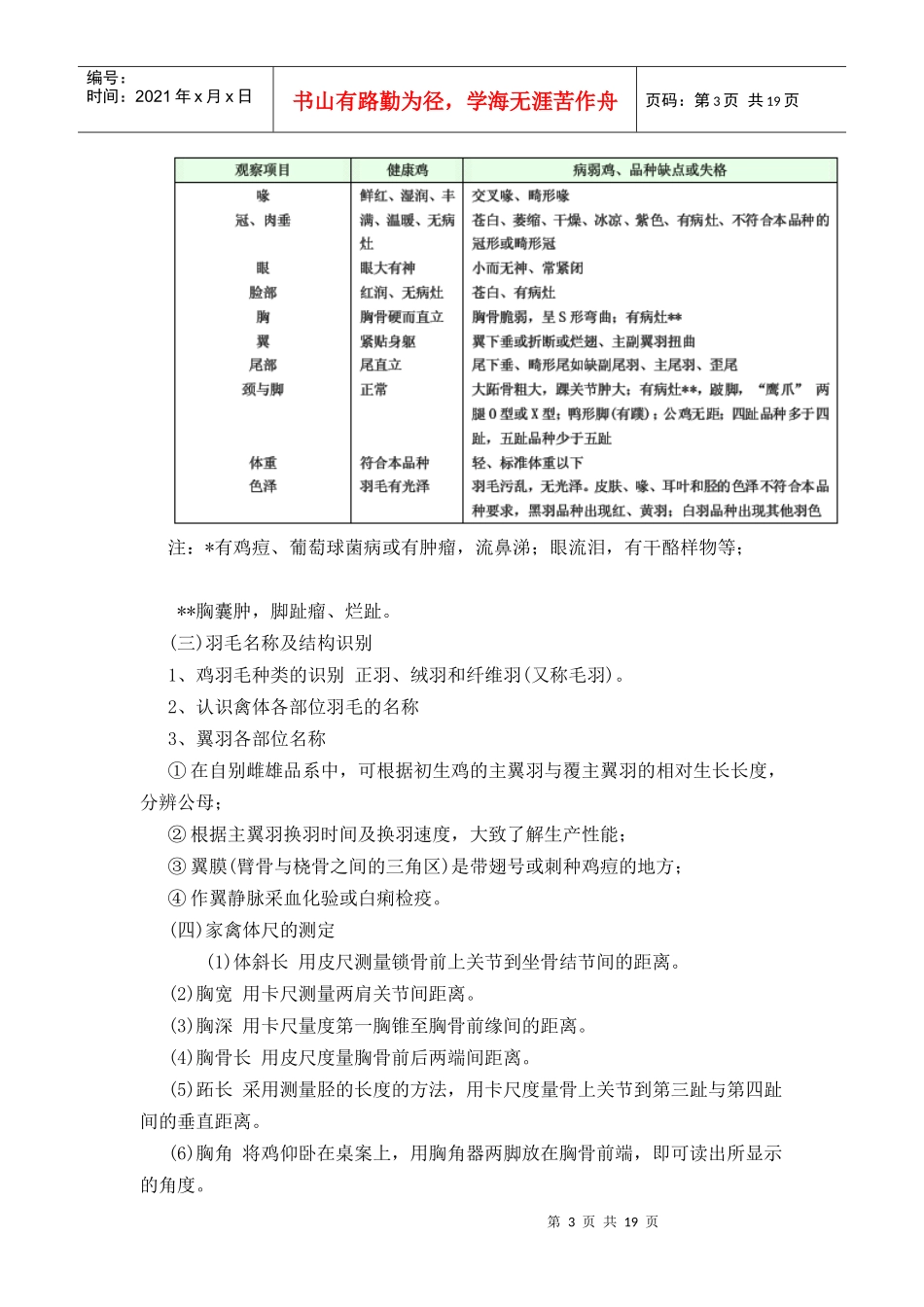 玉溪农业职业技术学院动物科学系实习实训指导书_第3页