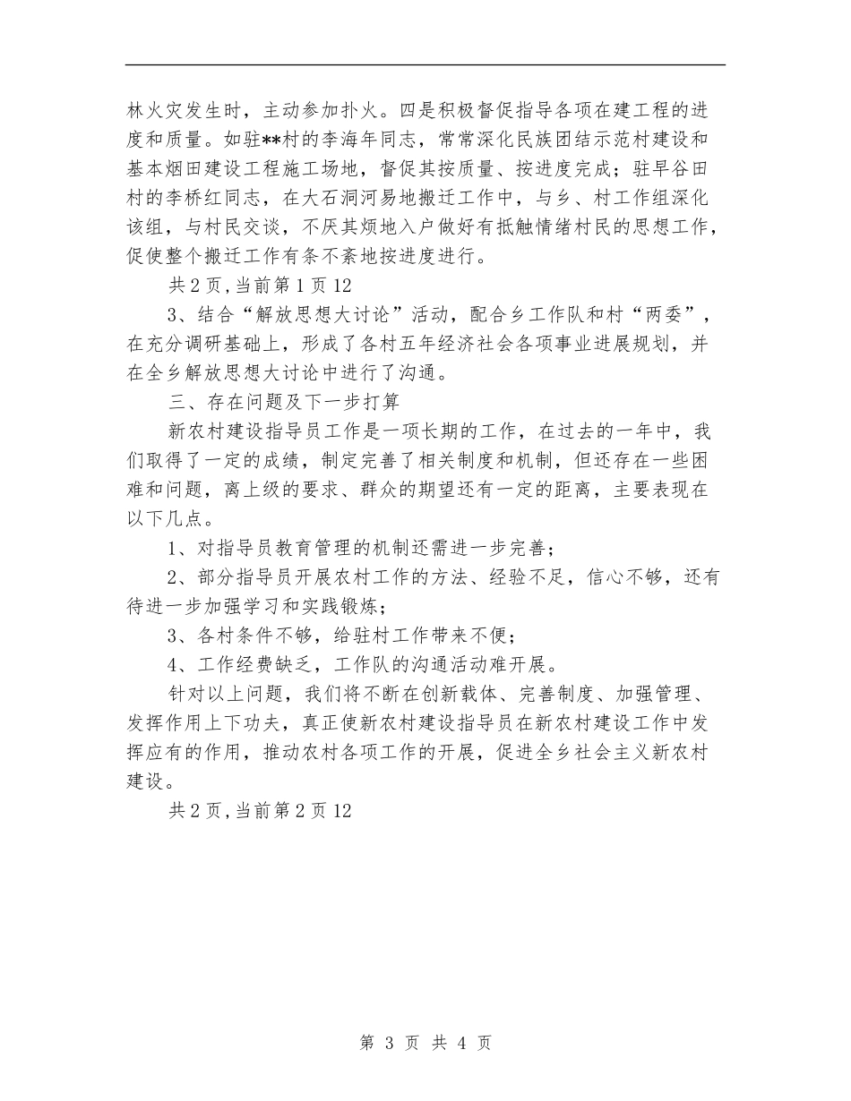 新农村建设工作队工作总结_第3页