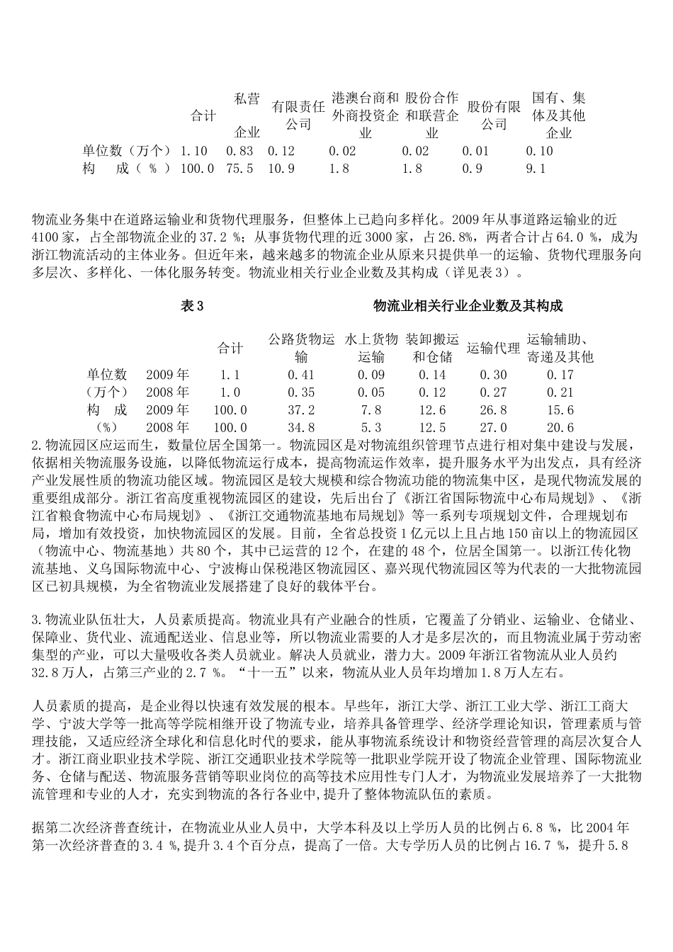 浙江省物流业发展状况研究_第3页