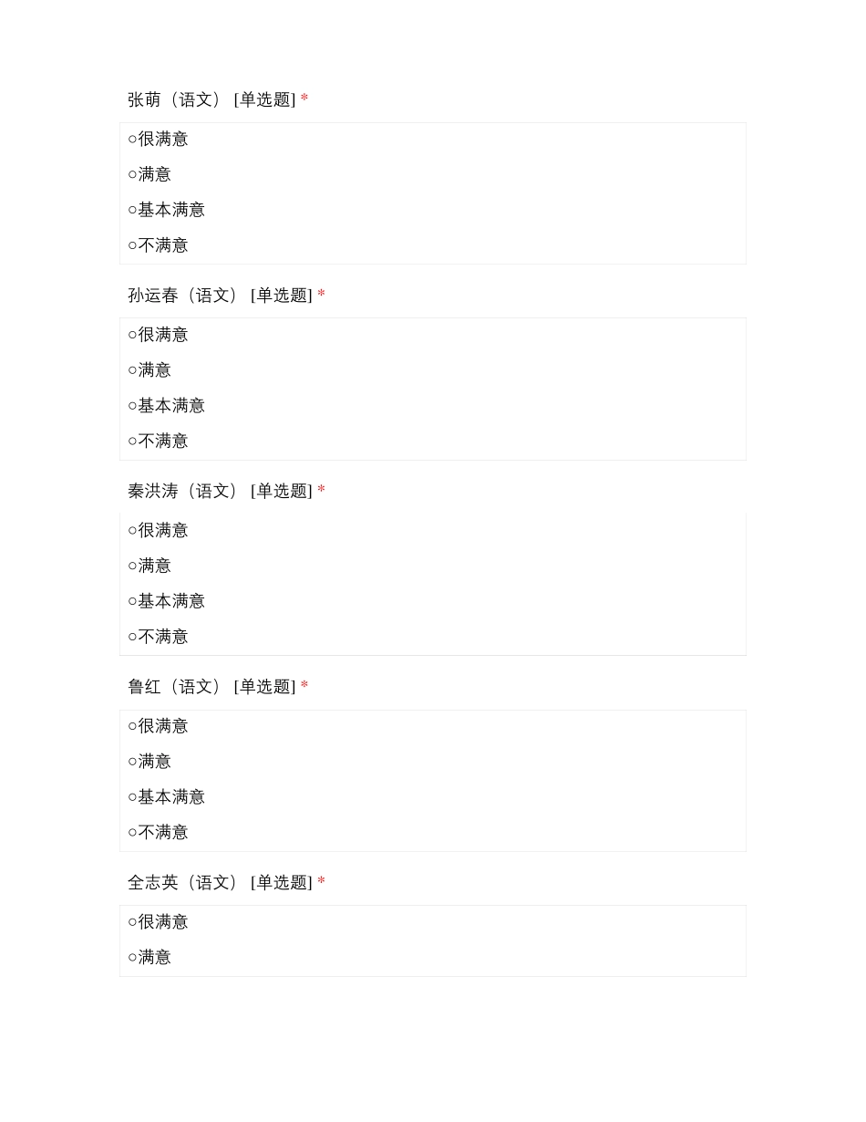 临沂第四中学西校区2021级教师师德满意度测评_第3页