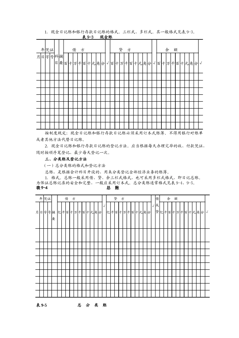 账簿的意义、格式和登记方法_第3页