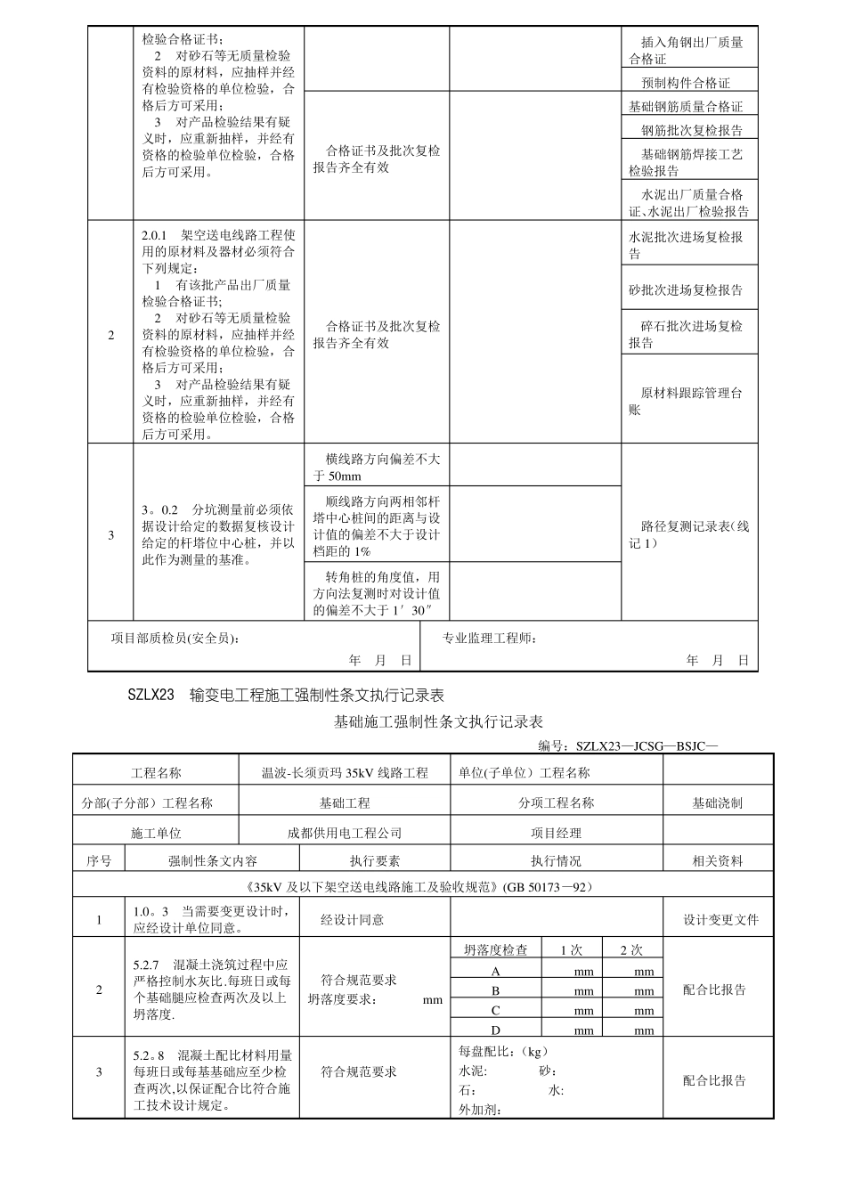 强条执行记录表_第2页