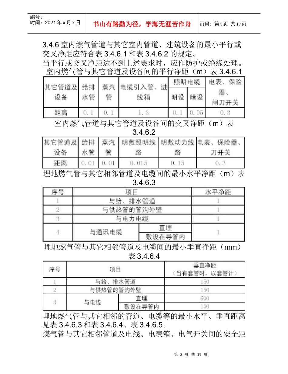 室内燃气管道安装施工工艺_第3页