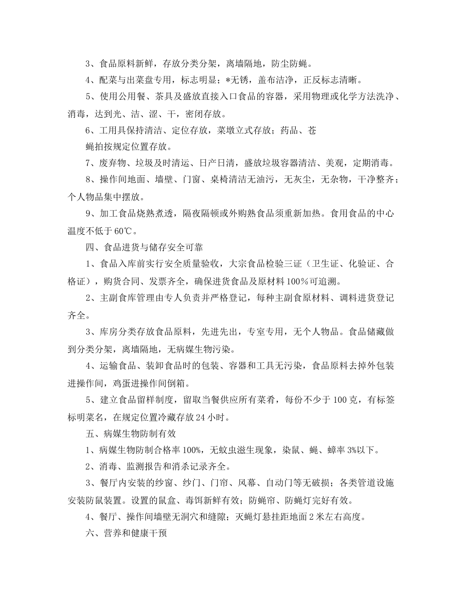 单位健康食堂创建工作计划表 _第2页