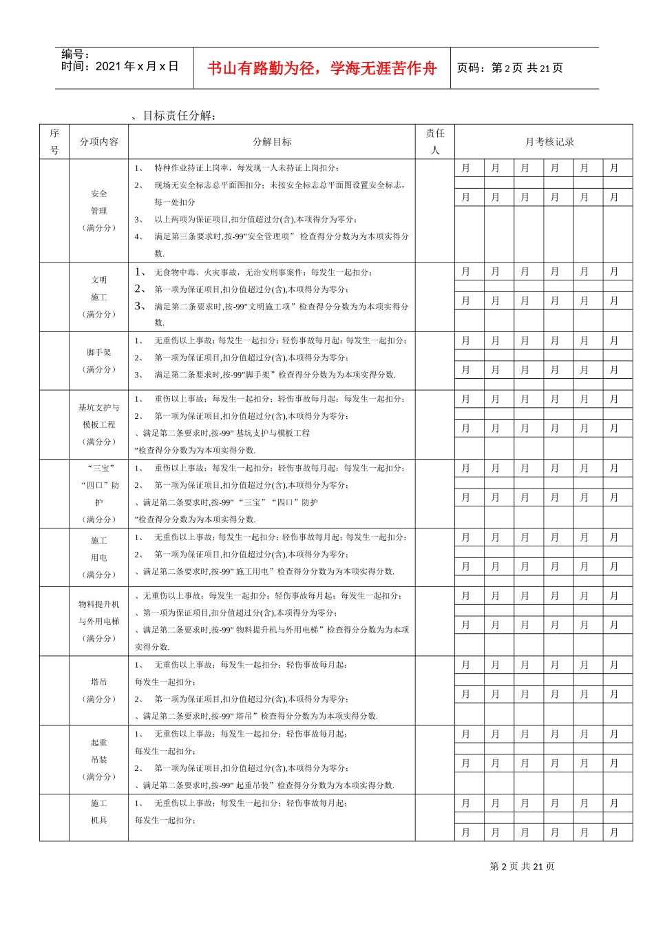 厦门XX大厦安全文明施工组织设计方案(DOC20页)_第2页