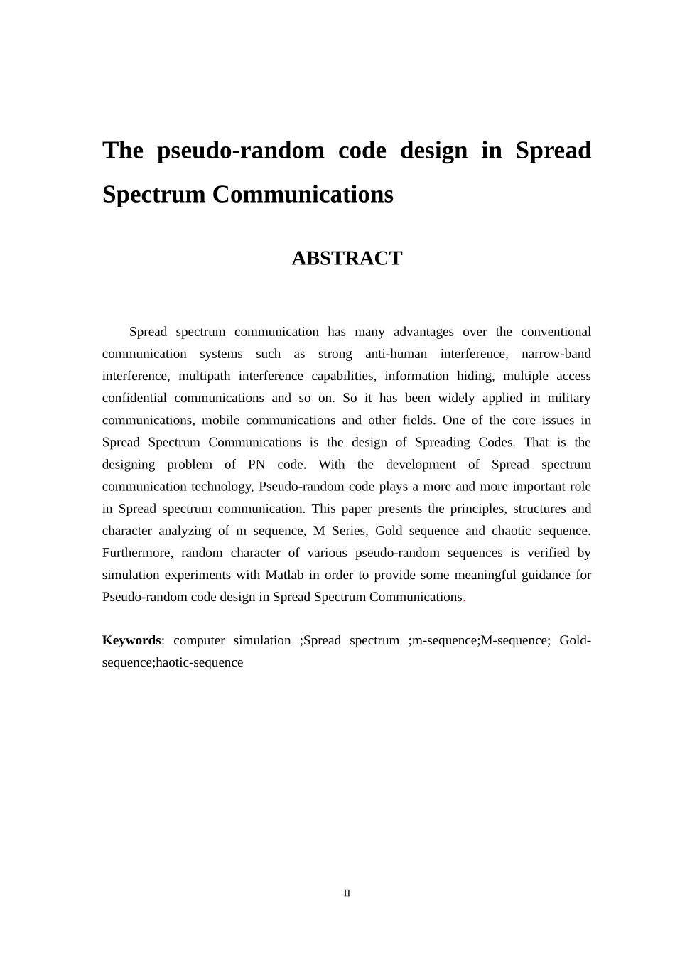扩频通信中的伪随机码设计_第2页