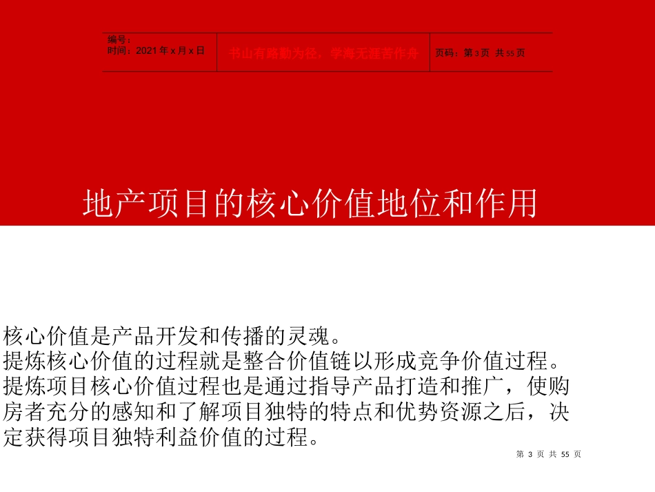 房地产项目核心价值提炼及定位_第3页