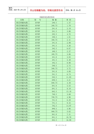 屏蔽控制电缆价格表
