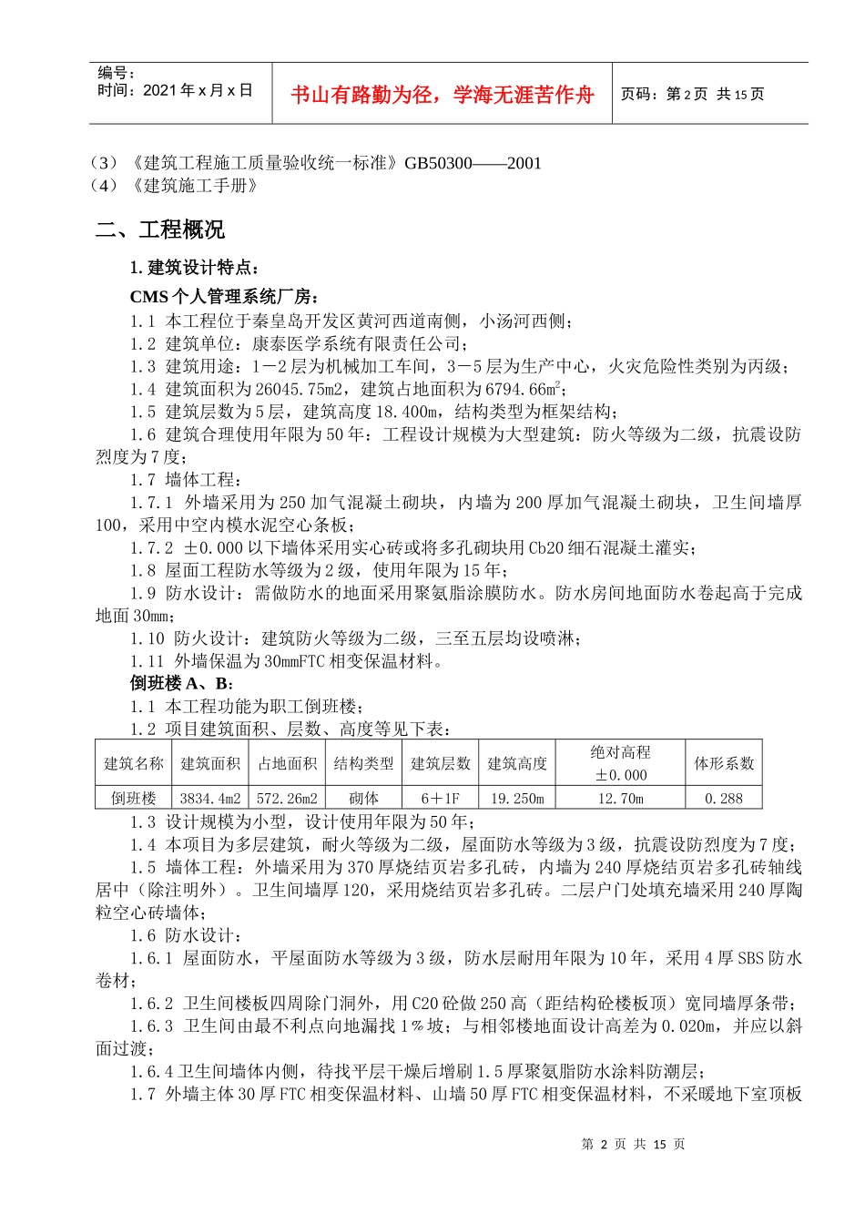 康泰药业混凝土工程施工方案_第2页