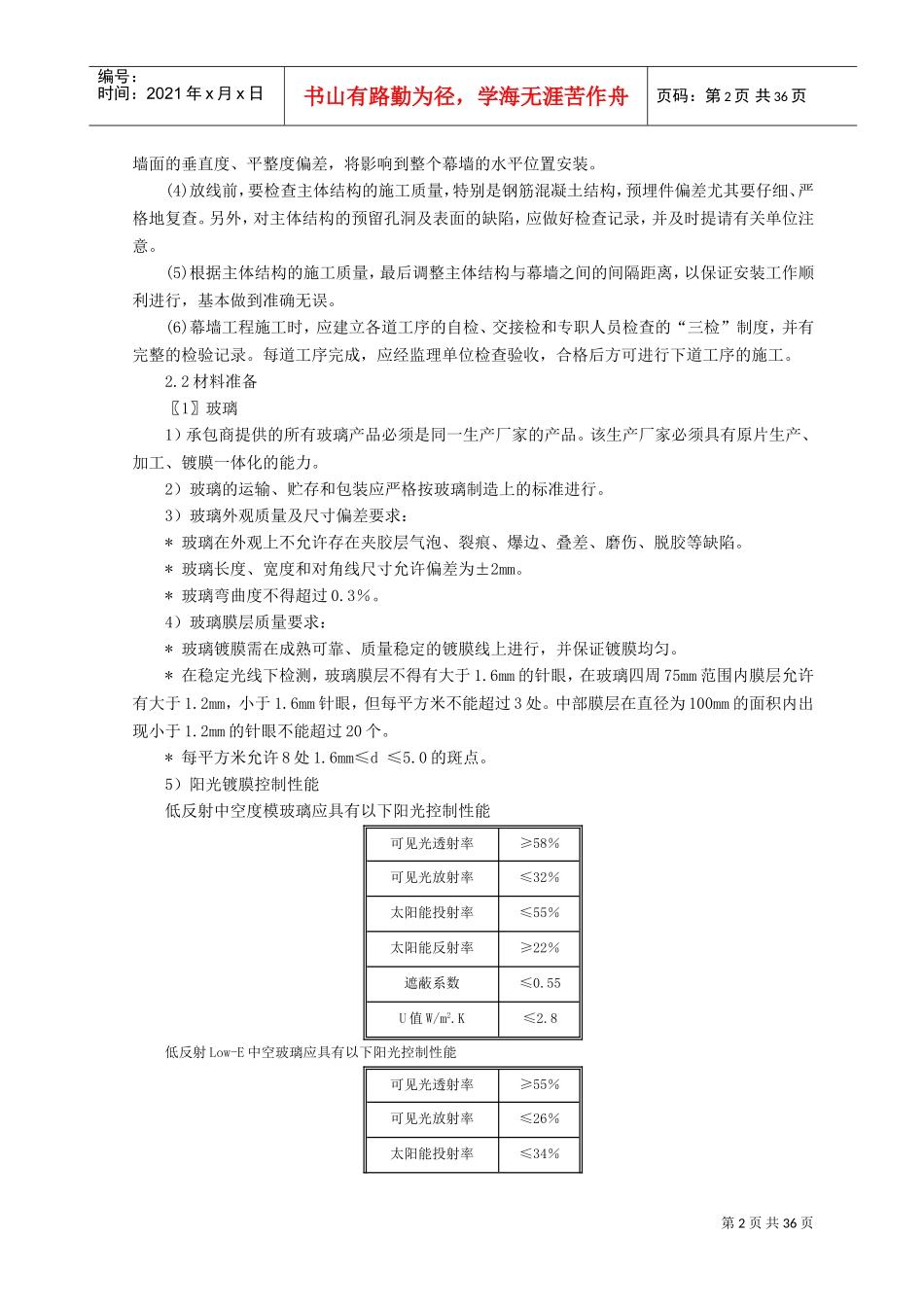 幕墙工程施工方案(DOC34页)_第2页