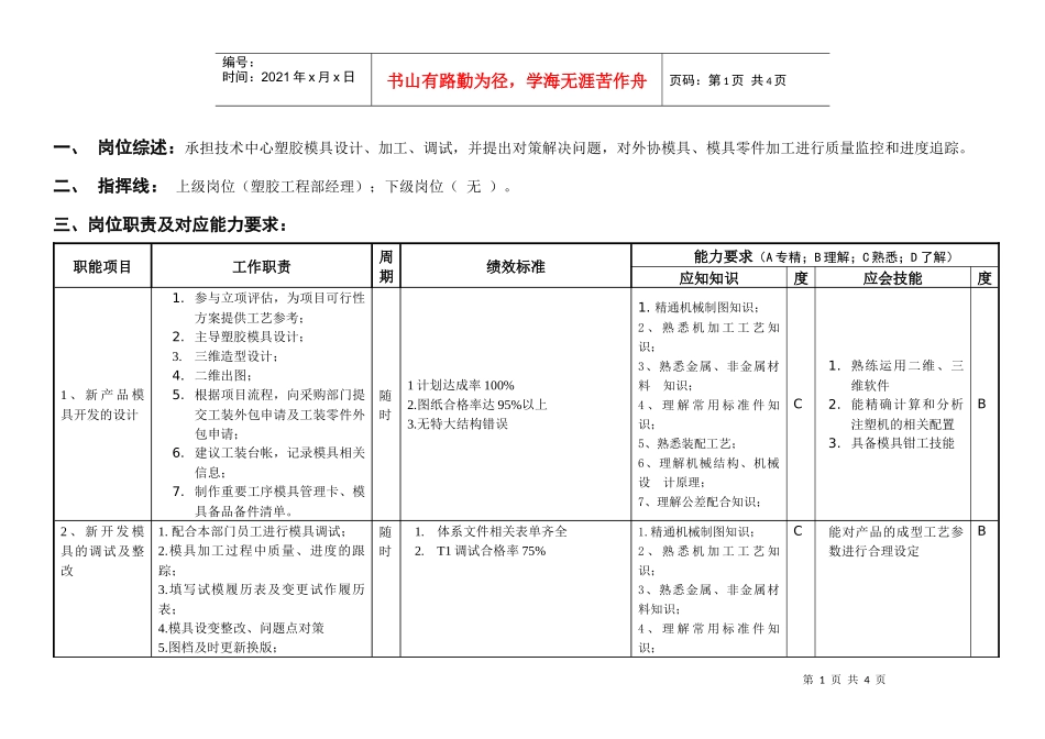 敏孚机械塑胶模设计050830_第1页