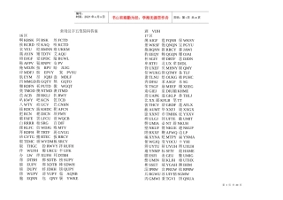 常用汉字五笔简码答案