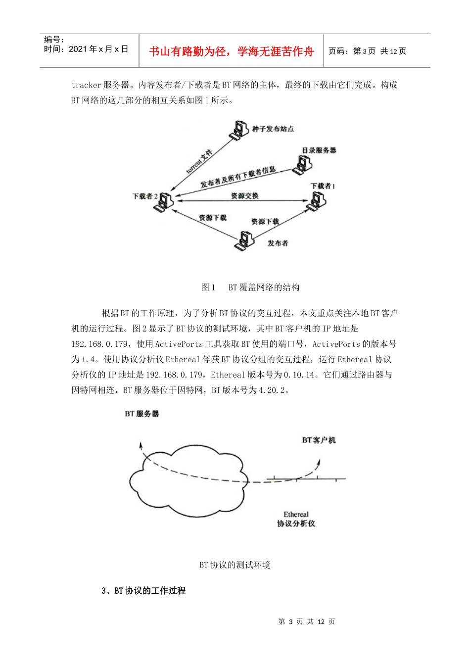 对BitTorrent通信协议的分析与检测_第3页