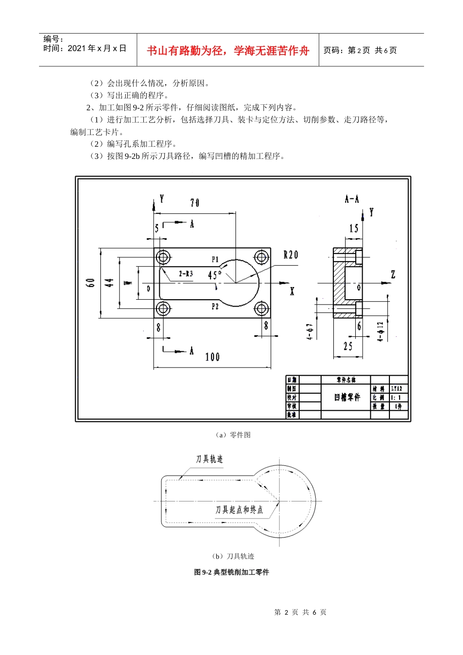数控铣削加工编程_第2页