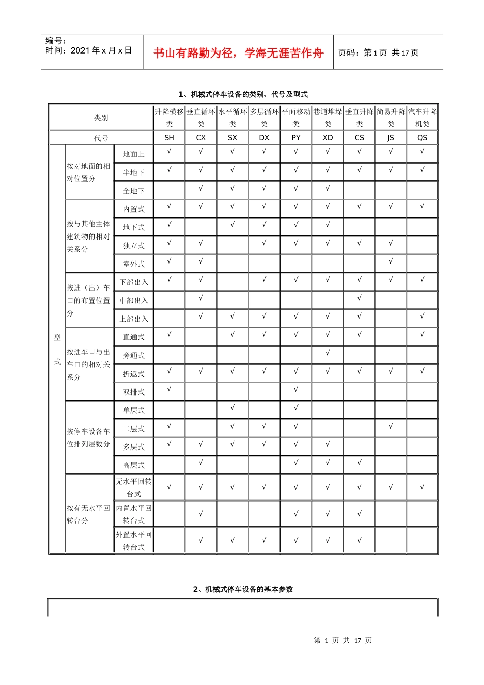各类机械式停车设备_第1页