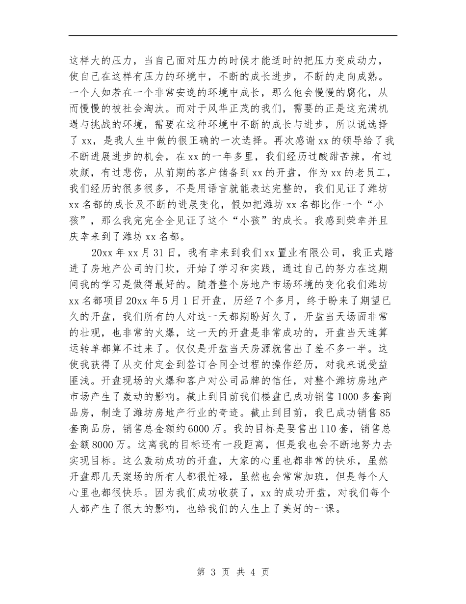 置业顾问年度工作计划开头2024_第3页
