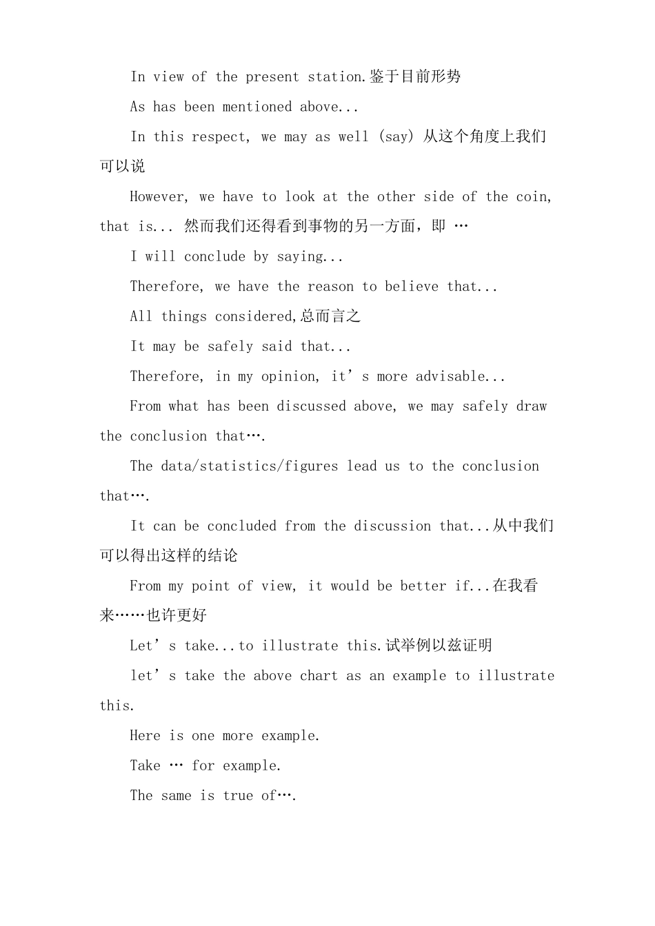 高中英语作文写作技巧及常用连接词句_第3页