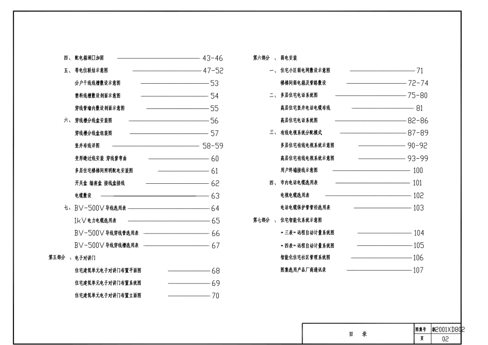 建筑图集-住宅建筑电气安装图集(PDF112页)_第3页