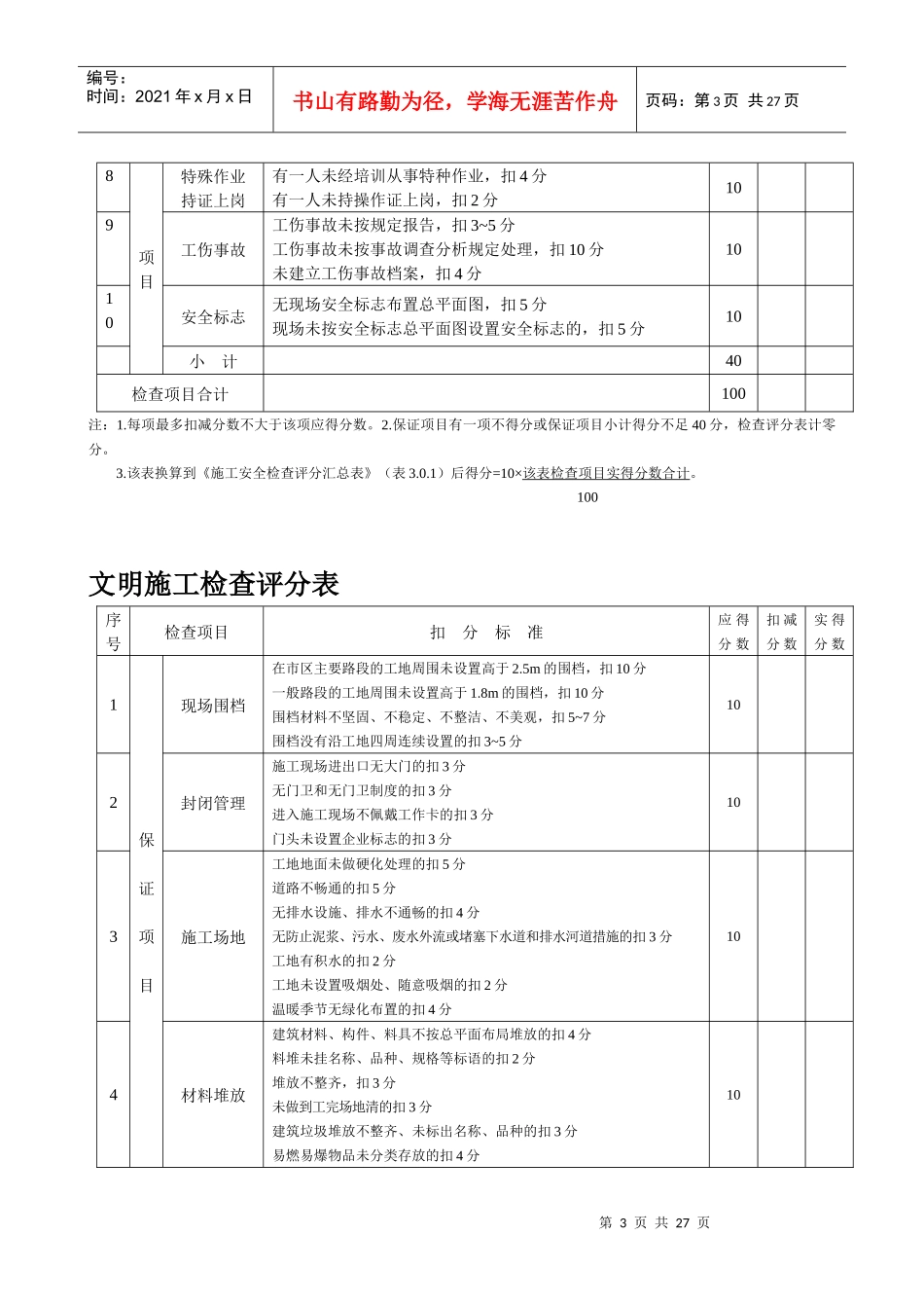 建筑施工安全检查评分汇总表_第3页