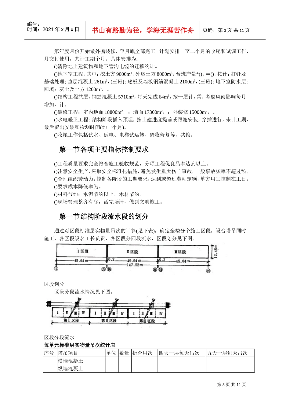 大模板内浇外板高层住宅楼工程施工组织设计方案(DOC11页)_第3页
