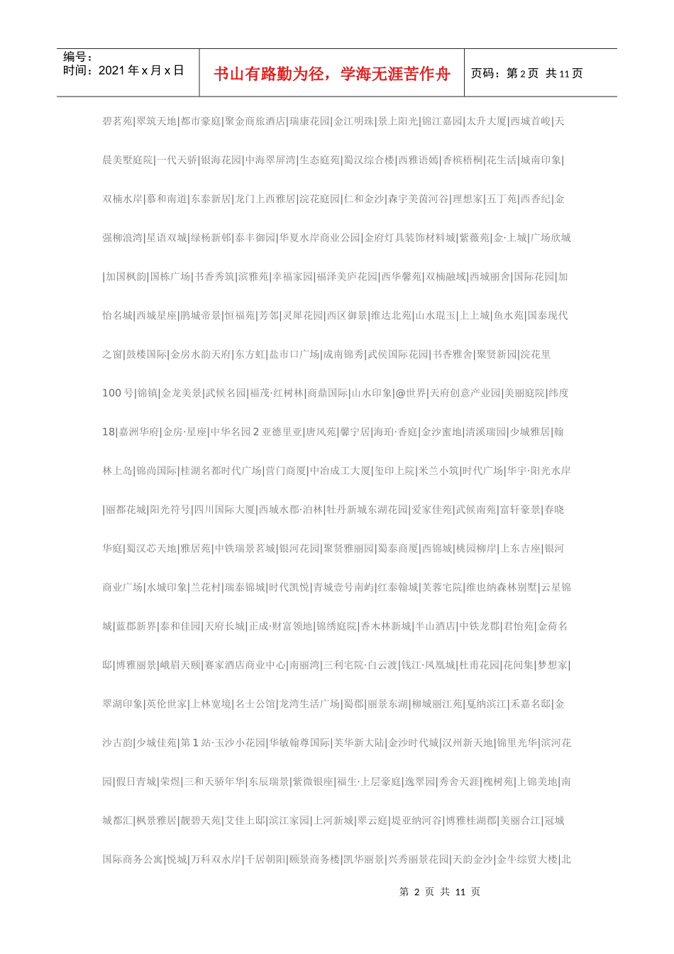 成都房地产案名集_第2页