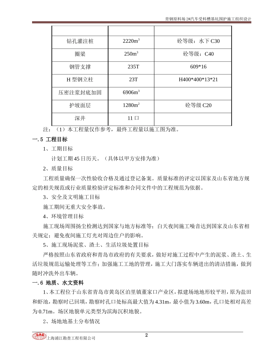 基坑钻孔灌注桩围护施工方案(DOC54页)_第2页