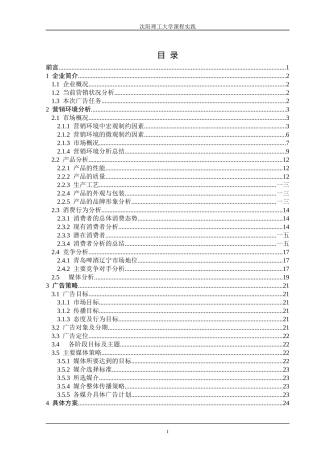 啤酒广告策划书范本