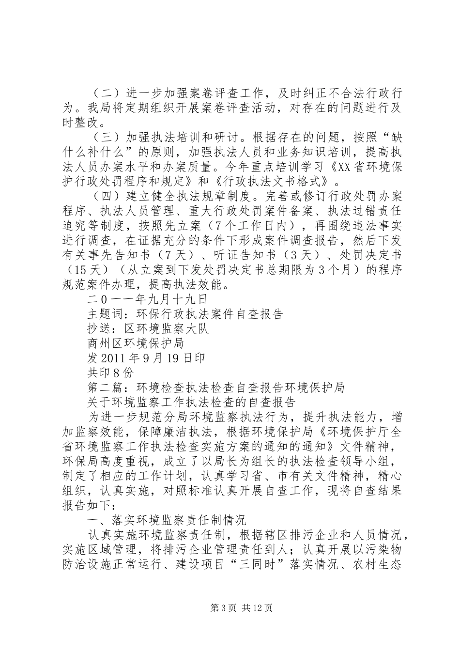 环境执法监督检查自查报告_第3页