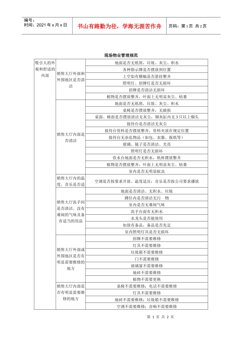 复件 物业管理规范_第1页