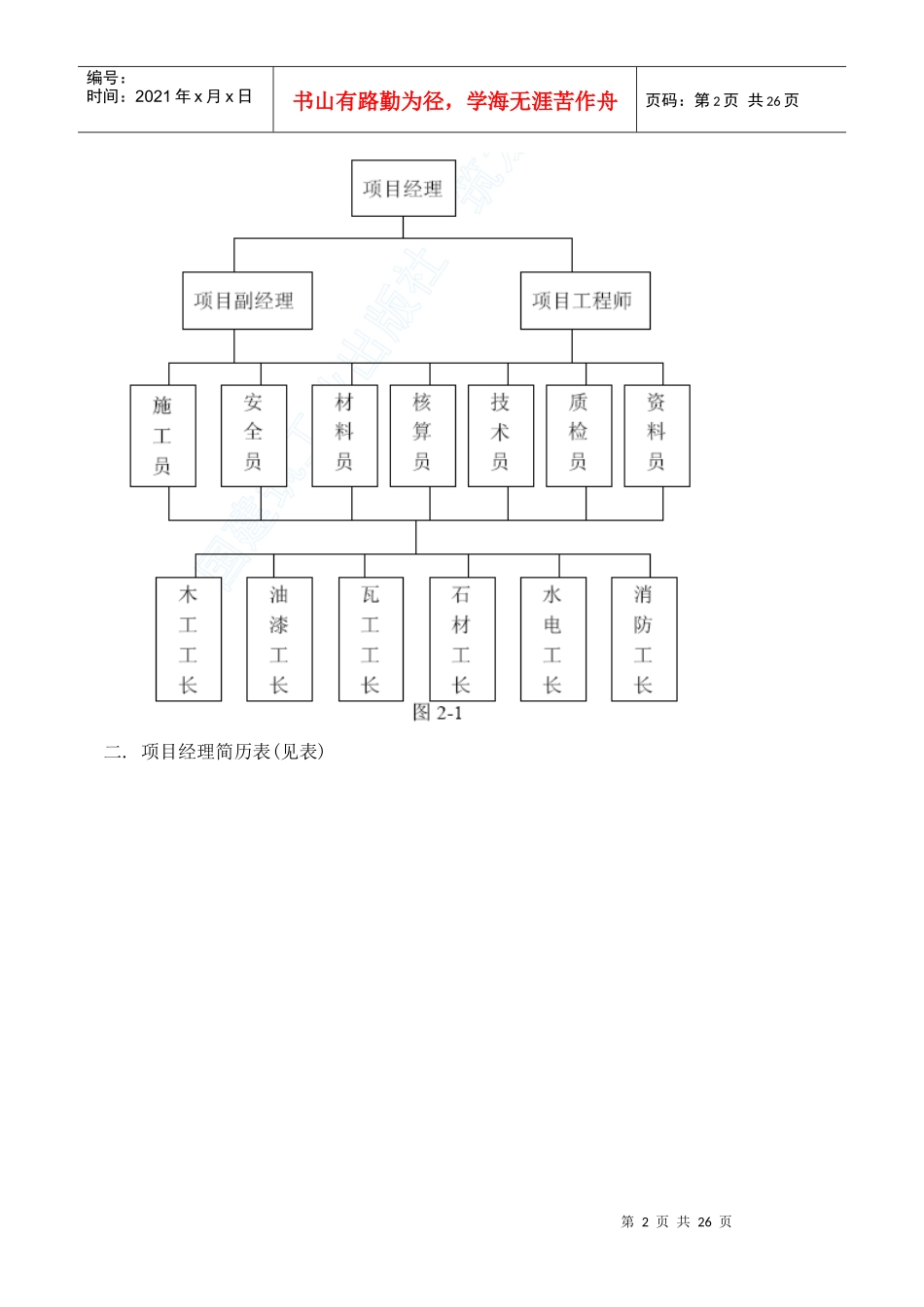 室内装潢工程施工组织设计方案_第2页