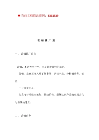 商业物业营销推广项目