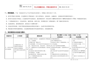 敏孚机械物流工程岗位说明书050901